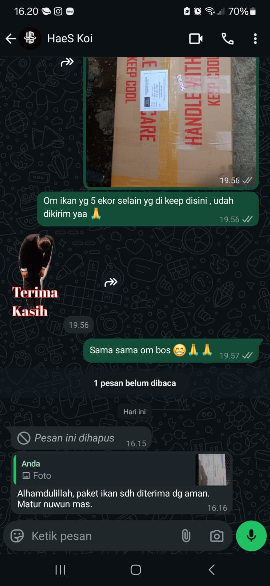 Testimoni customer Mr, Haes